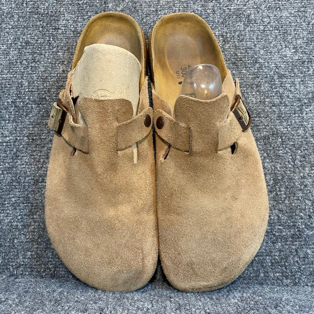Birkenstock Betula Mens 13 Womens 11.5 Narrow Taupe Clogs Soft Cork Footbed